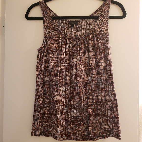Talbots sleeveless multi color top - Picture 1 of 4